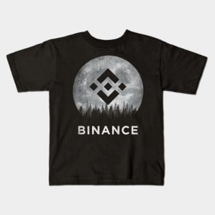 Vintage Binance BNB Coin To The Moon Crypto Token Cryptocurrency Blockchain Wallet Birthday Gift For Men Women Kids Kids T-Shirt